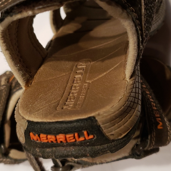 Merrell Sandals Water Leather Upper Hiking Active Sporty Kids 11 EUC - Picture 8 of 12